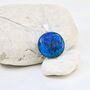 Handmade Blue Fused Glass Pendant Necklace, thumbnail 3 of 10