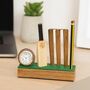 Cricket Desktop Clock With Pencil Stand, thumbnail 1 of 2