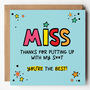 Cheeky Sir Or Miss Thank You Teacher Card, thumbnail 1 of 5