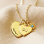 Personalised 50th Birthday Heart Birthstone Necklace, thumbnail 4 of 10