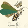 Queen Bee Giclee Art Print By Anna Wright, thumbnail 4 of 4