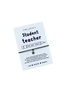 Student Teacher Wish Bracelet | Gift For Student Teacher, 5 of 7