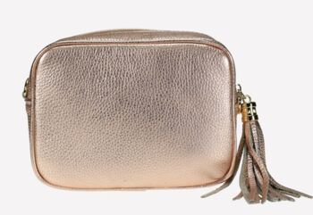 Personalised Cross Body Bag Gold, Silver, Rose Gold, 7 of 8