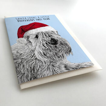 Santa Paws Dog Christmas Card, 2 of 6