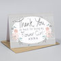 Thank You For Being My Flower Girl Card Personalised, thumbnail 2 of 3
