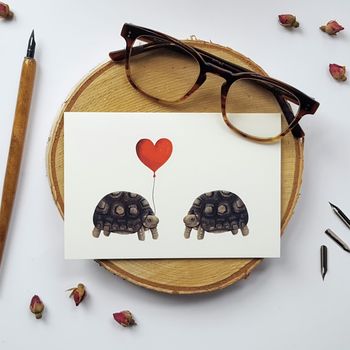 Tortoise Love Card, 2 of 2