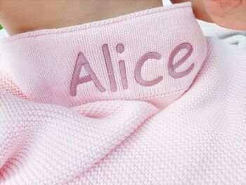 Personalised Knitted Baby Blanket, 4 of 10
