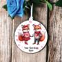 Personalised Fox Couple Love Decoration B, thumbnail 2 of 2