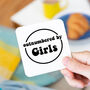'Outnumbered By Girls' Dad Coaster, thumbnail 1 of 8