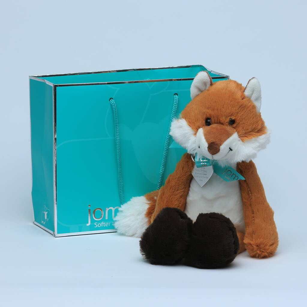 Image of Fox Toy With Personalised Tag