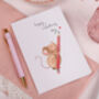 Sentimental Valentine Card With Mouse Holding Pencil, thumbnail 2 of 2