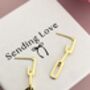 Link Chain Earrings In Gold And Silver, thumbnail 7 of 8