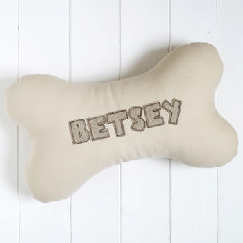 Personalised Dog Bone Cushion Gift, 7 of 10