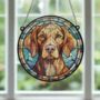 Vizsla Stained Glass Effect Suncatcher, thumbnail 5 of 6