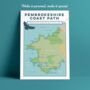 Personalised Pembrokeshire Coast Path Map Art Print, thumbnail 4 of 10