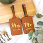 Personalised Foiled Mr And Mrs Luggage Tag, thumbnail 4 of 5