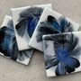 Sold Floral Modern Ceramic Coasters | Set Of Two/Four, thumbnail 7 of 10
