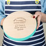 Personalised Wooden Cheese Board For Teachers, thumbnail 2 of 4
