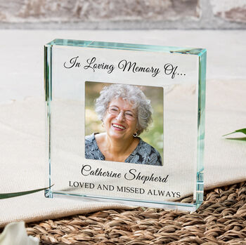 In Loving Memory Photo Glass Keepsake, 2 of 2