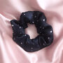 Navy Star Silk Scrunchie And Necklace Set, thumbnail 3 of 5