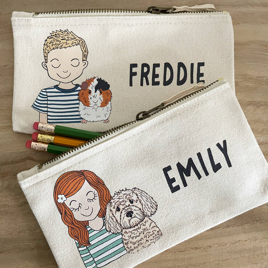 Personalised Back To School Pencil Case With Pet On, 1 of 12