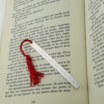 Personalised Delicate Silver Mothers Day Bookmark, 4 of 8