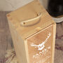 Wedding Stag Thank You Bottle Box With Clear Lid, thumbnail 2 of 3