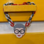 Iris Apfel Inspired Necklace And Fiona Chunky Acrylic Links Gift Set, thumbnail 2 of 7