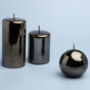 Grey Glass Effect Candles By G Decor, thumbnail 2 of 6