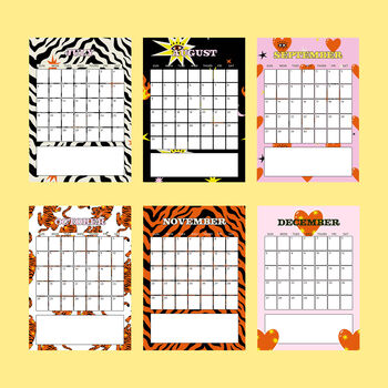 2026 Pink Tiger Calendar, 6 of 6