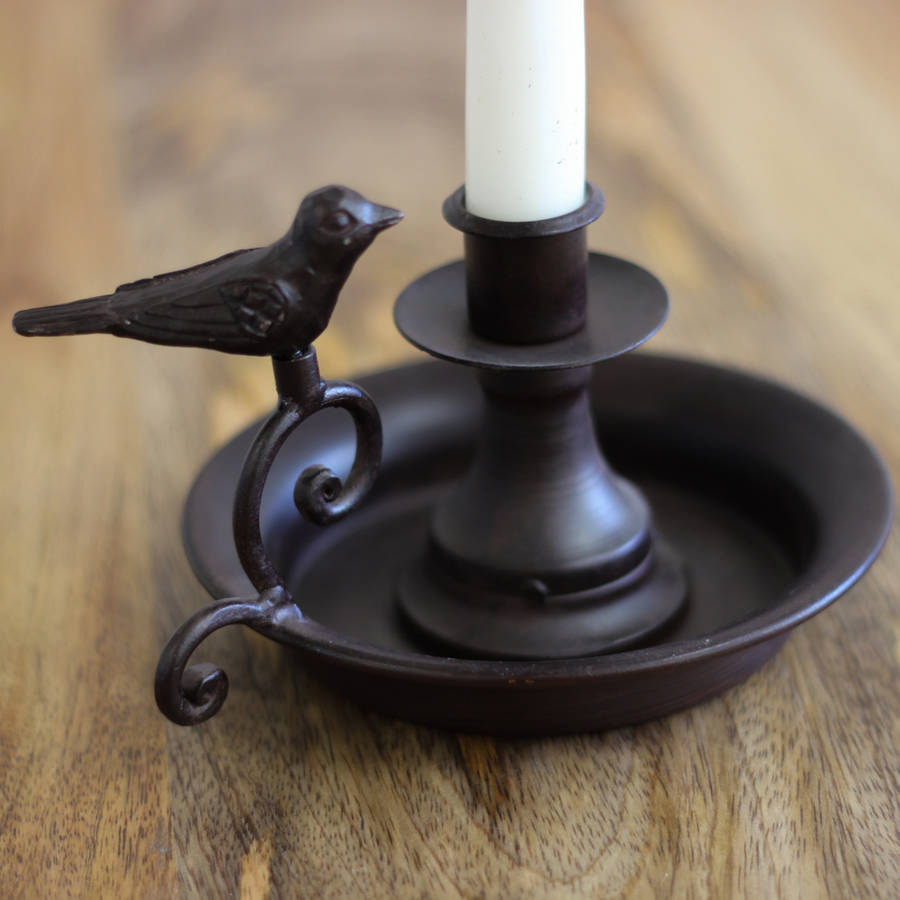 Victorian Bird Candle Holder With Handle By Dibor ...