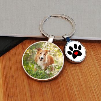 Personalised Pawprint Photo Keyring, 4 of 4
