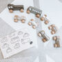 Personalised Wooden Neutral My First Car Push Toy, thumbnail 1 of 8