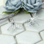 Sterling Silver Dragonfly Stud Earrings, thumbnail 1 of 2