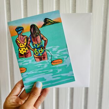 Wild Swimming With Friends Card, 3 of 3