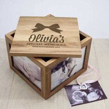 Baby's Special Memories Oak Photo Box, 5 of 5