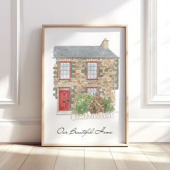 Personalised Watercolour Home And Business Wall Print, 4 of 12