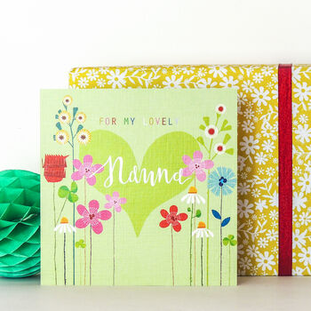 Floral Nanna Greetings Card, 3 of 5