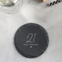 Personalised Slate Coaster 50th Birthday Gift For Mum Her, thumbnail 3 of 9