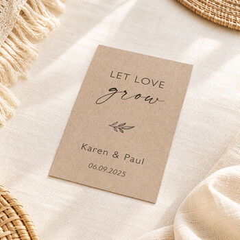 Let Love Grow Eco Friendly Wildflower Wedding Favours, 3 of 7