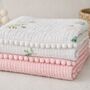 Handmade Personalised Muslin Baby Blanket, thumbnail 3 of 9