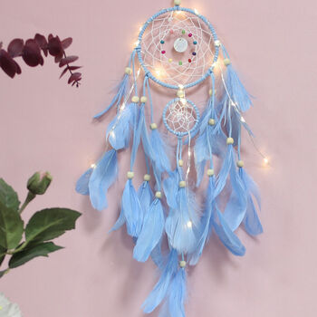 Pastel Colourful LED Baby Room Wall Deco Dream Catchers, 4 of 10