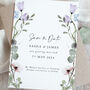 'Periwinkle Floral' A6 Save The Date Card, thumbnail 1 of 2