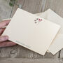Personalised Couple's Birth Flower Thank You Cards, thumbnail 1 of 3