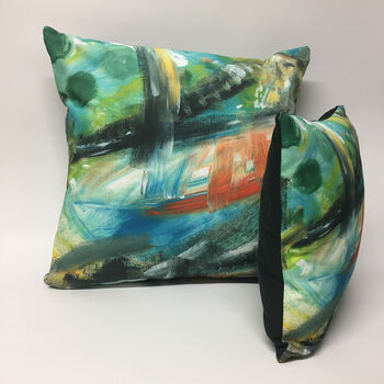 Painterly Abstract Cushion, 6 of 6