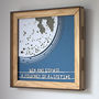 Personalised Papercut Moon Picture In Oak Frame, thumbnail 5 of 6