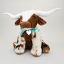 Large Texas Longhorn 30cm Cow With Personalised Heart, thumbnail 2 of 12