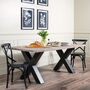 Sandhurst Black Oak Dining Chair, thumbnail 4 of 5