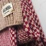 Burgundy Merino Lambswool Scarf, thumbnail 5 of 5