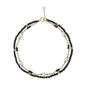 Clara Double Chain Bracelet With Black Spinel And Pearl, thumbnail 2 of 3
